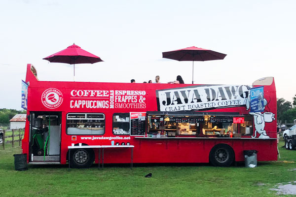 bus coffee truck for weddings