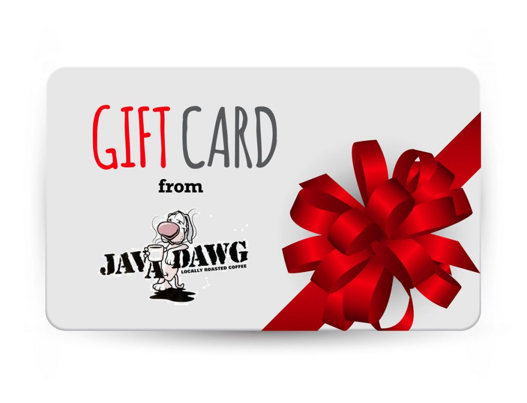 gift card javat dawg coffee